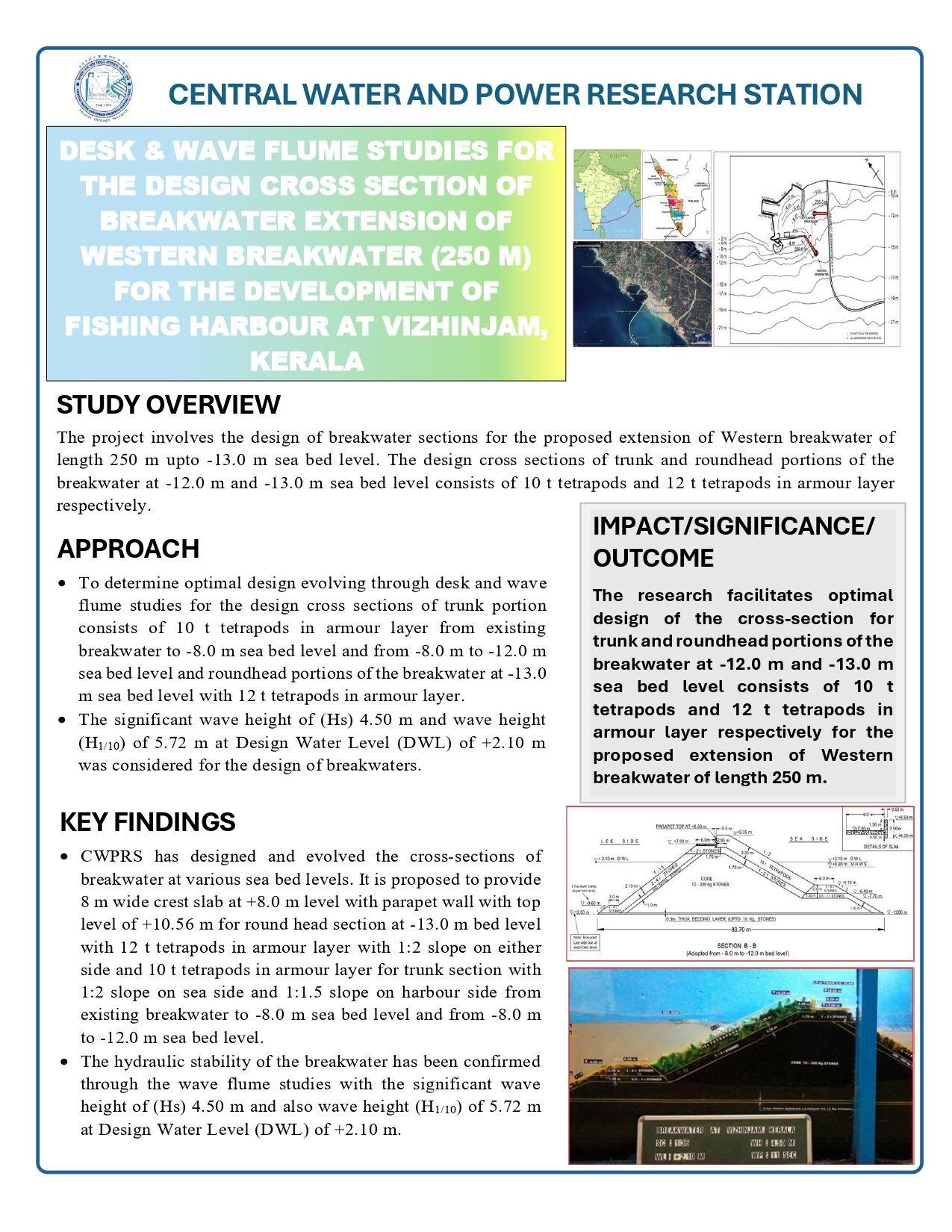                         DESK & WAVE FLUME STUDIES FOR THE DESIGN....
                      